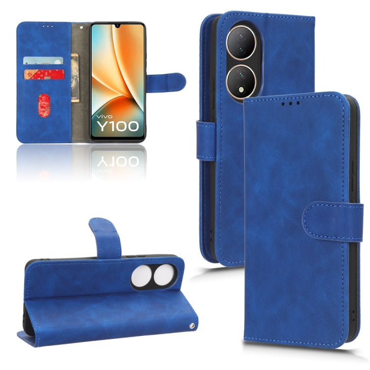 Skin Feel Magnetic Flip Leather Phone Case, For vivo iQOO 12, For vivo Y17s 4G, For vivo iQOO Z8, For vivo V29e 5G, For vivo S17 5G, For vivo Y100 5G