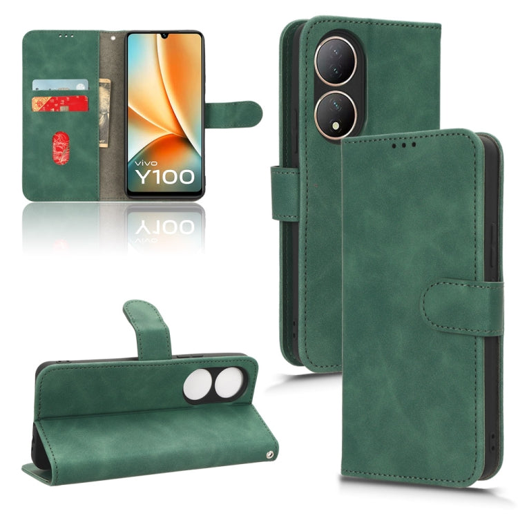 Skin Feel Magnetic Flip Leather Phone Case, For vivo iQOO 12, For vivo Y17s 4G, For vivo iQOO Z8, For vivo V29e 5G, For vivo S17 5G, For vivo Y100 5G