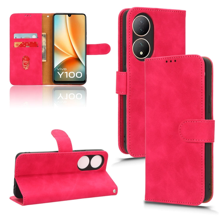 Skin Feel Magnetic Flip Leather Phone Case, For vivo iQOO 12, For vivo Y17s 4G, For vivo iQOO Z8, For vivo V29e 5G, For vivo S17 5G, For vivo Y100 5G