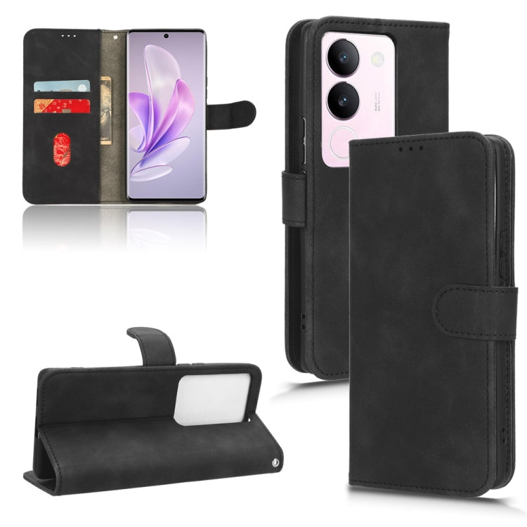 Skin Feel Magnetic Flip Leather Phone Case, For vivo iQOO 12, For vivo Y17s 4G, For vivo iQOO Z8, For vivo V29e 5G, For vivo S17 5G, For vivo Y100 5G