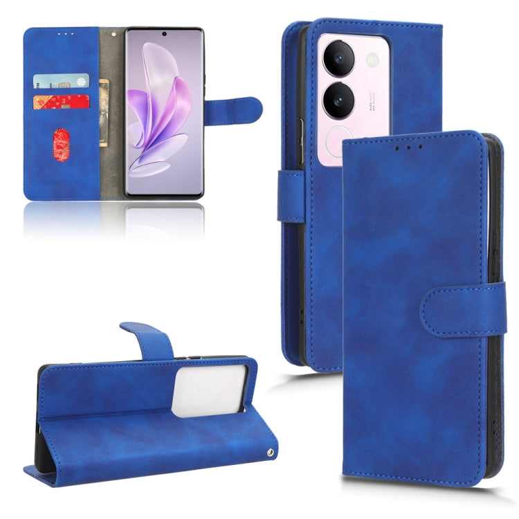 Skin Feel Magnetic Flip Leather Phone Case, For vivo iQOO 12, For vivo Y17s 4G, For vivo iQOO Z8, For vivo V29e 5G, For vivo S17 5G, For vivo Y100 5G