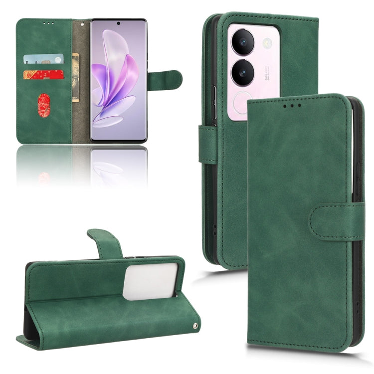 Skin Feel Magnetic Flip Leather Phone Case, For vivo iQOO 12, For vivo Y17s 4G, For vivo iQOO Z8, For vivo V29e 5G, For vivo S17 5G, For vivo Y100 5G