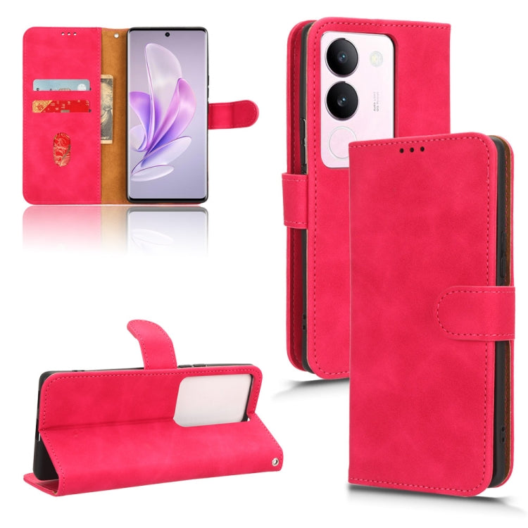 Skin Feel Magnetic Flip Leather Phone Case, For vivo iQOO 12, For vivo Y17s 4G, For vivo iQOO Z8, For vivo V29e 5G, For vivo S17 5G, For vivo Y100 5G
