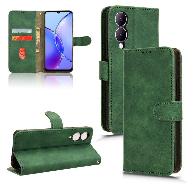 Skin Feel Magnetic Flip Leather Phone Case, For vivo iQOO 12, For vivo Y17s 4G, For vivo iQOO Z8, For vivo V29e 5G, For vivo S17 5G, For vivo Y100 5G