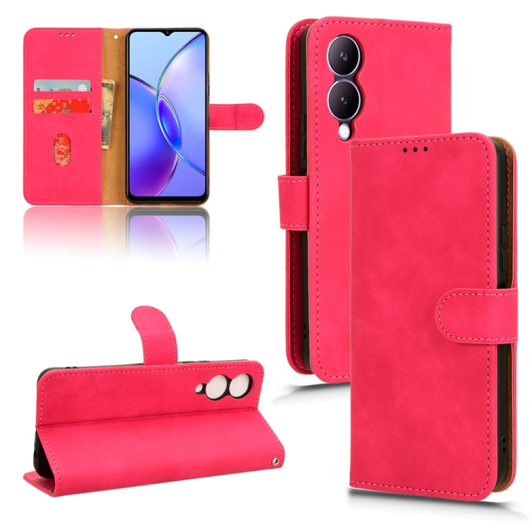 Skin Feel Magnetic Flip Leather Phone Case, For vivo iQOO 12, For vivo Y17s 4G, For vivo iQOO Z8, For vivo V29e 5G, For vivo S17 5G, For vivo Y100 5G
