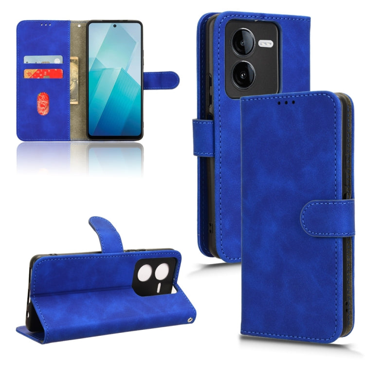 Skin Feel Magnetic Flip Leather Phone Case, For vivo iQOO 12, For vivo Y17s 4G, For vivo iQOO Z8, For vivo V29e 5G, For vivo S17 5G, For vivo Y100 5G