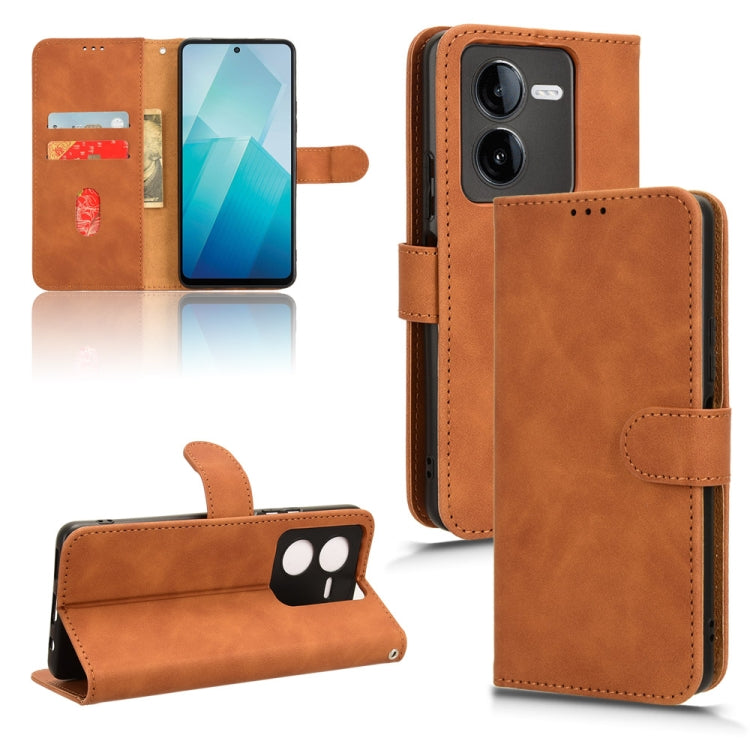 Skin Feel Magnetic Flip Leather Phone Case, For vivo iQOO 12, For vivo Y17s 4G, For vivo iQOO Z8, For vivo V29e 5G, For vivo S17 5G, For vivo Y100 5G
