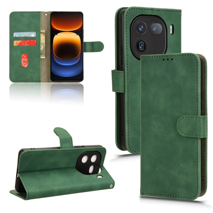 Skin Feel Magnetic Flip Leather Phone Case, For vivo iQOO 12, For vivo Y17s 4G, For vivo iQOO Z8, For vivo V29e 5G, For vivo S17 5G, For vivo Y100 5G