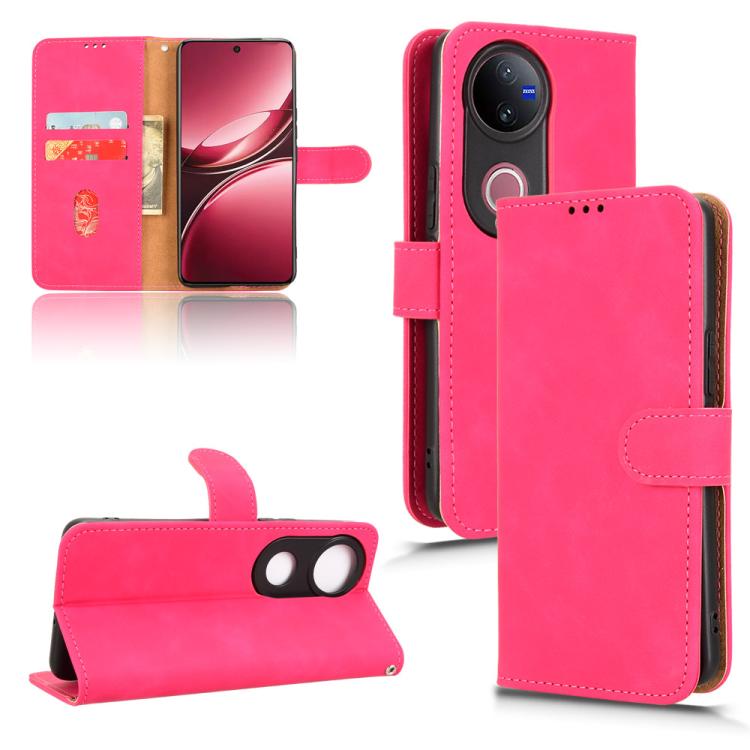 Skin Feel Magnetic Flip Leather Phone Case