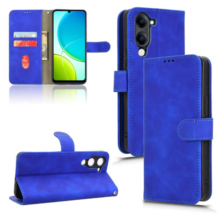 Skin Feel Magnetic Flip Leather Phone Case
