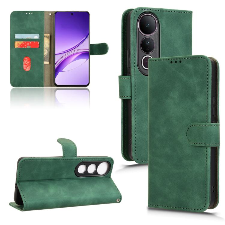 Skin Feel Magnetic Flip Leather Phone Case