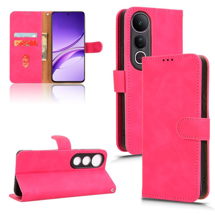 Skin Feel Magnetic Flip Leather Phone Case