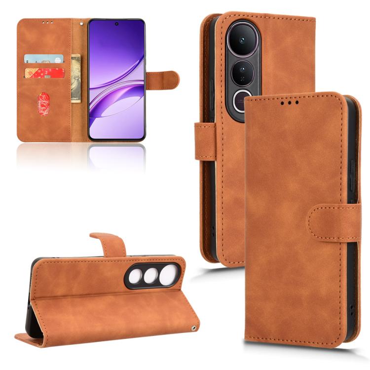 Skin Feel Magnetic Flip Leather Phone Case