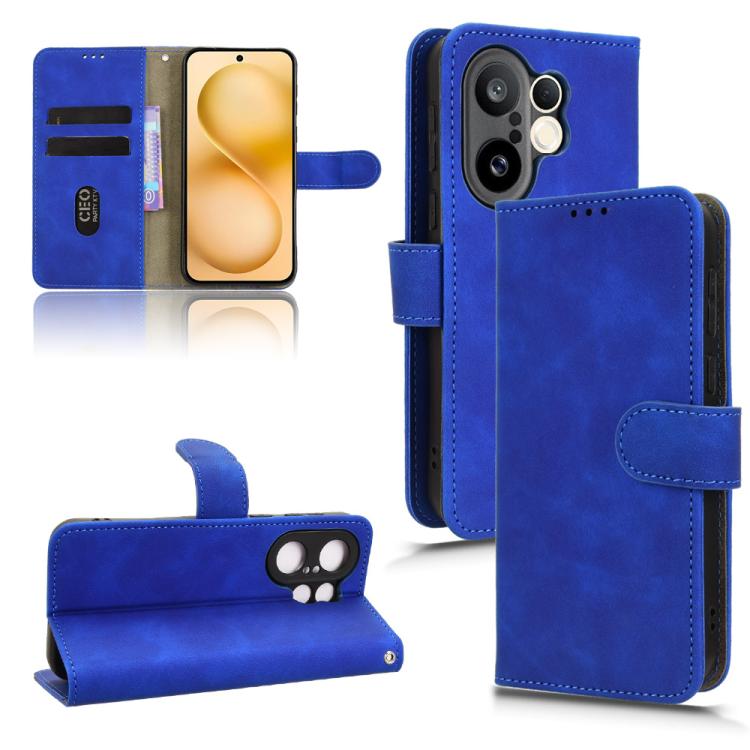 Skin Feel Magnetic Flip Leather Phone Case