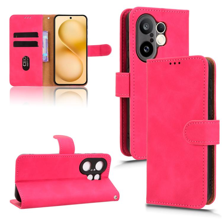 Skin Feel Magnetic Flip Leather Phone Case