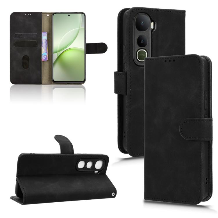 Skin Feel Magnetic Flip Leather Phone Case