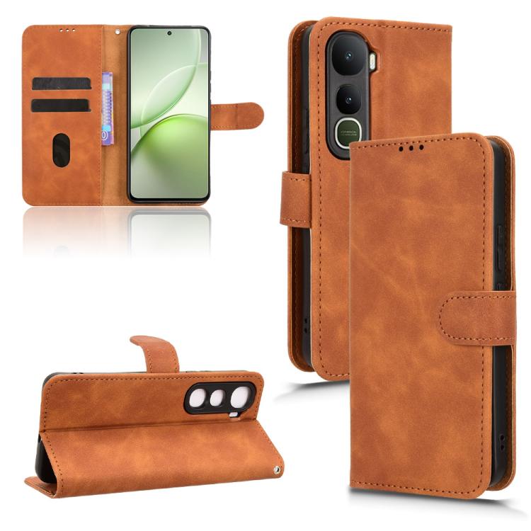 Skin Feel Magnetic Flip Leather Phone Case