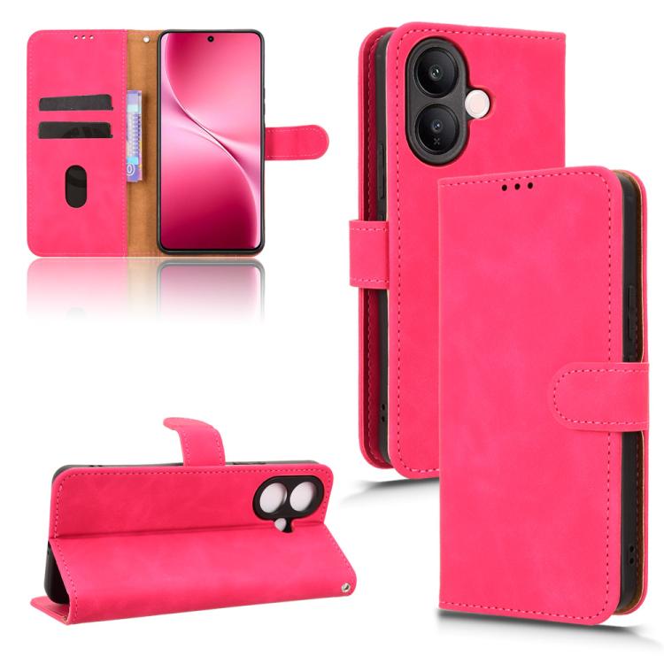 Skin Feel Magnetic Flip Leather Phone Case