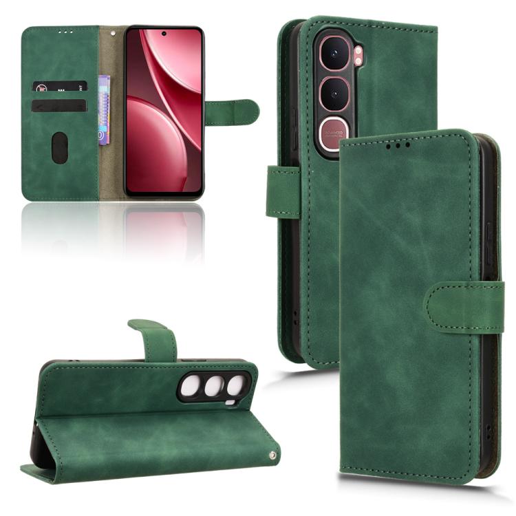 Skin Feel Magnetic Flip Leather Phone Case