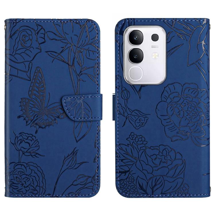 HT03 Skin Feel Butterfly Embossed Flip Leather Phone Case, For vivo V70 FE 5G, For vivo V70 5G Global / V70 Elite 5G, For vivo V60 Lite 5G, For vivo V60 5G, For vivo Y39 5G Global, For vivo V50 Lite 5G, For vivo Y04 4G / Y29s 5G, For vivo Y29 4G Global...