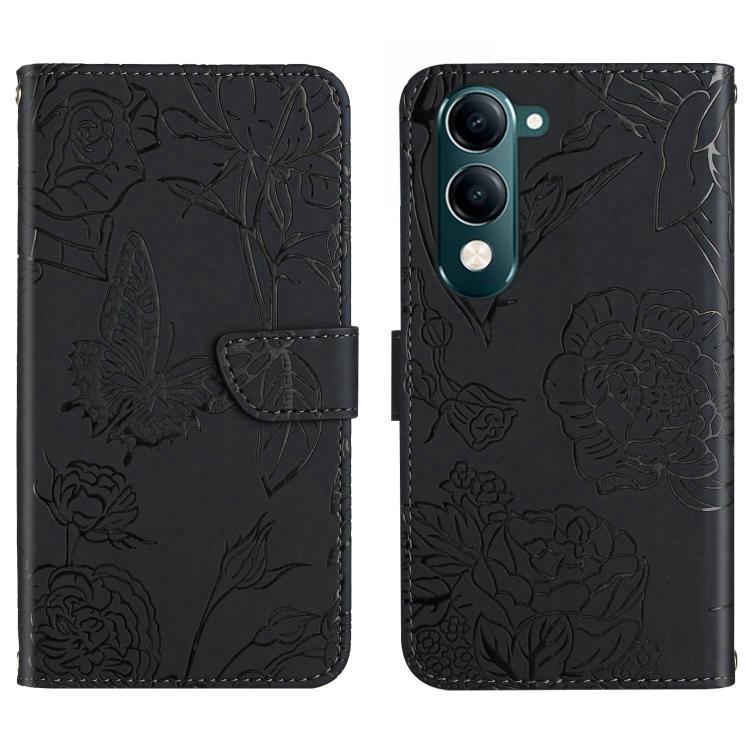 HT03 Skin Feel Butterfly Embossed Flip Leather Phone Case, For vivo V70 FE 5G, For vivo V70 5G Global / V70 Elite 5G, For vivo V60 Lite 5G, For vivo V60 5G, For vivo Y39 5G Global, For vivo V50 Lite 5G, For vivo Y04 4G / Y29s 5G, For vivo Y29 4G Global...