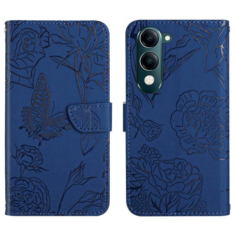 HT03 Skin Feel Butterfly Embossed Flip Leather Phone Case, For vivo V70 FE 5G, For vivo V70 5G Global / V70 Elite 5G, For vivo V60 Lite 5G, For vivo V60 5G, For vivo Y39 5G Global, For vivo V50 Lite 5G, For vivo Y04 4G / Y29s 5G, For vivo Y29 4G Global...