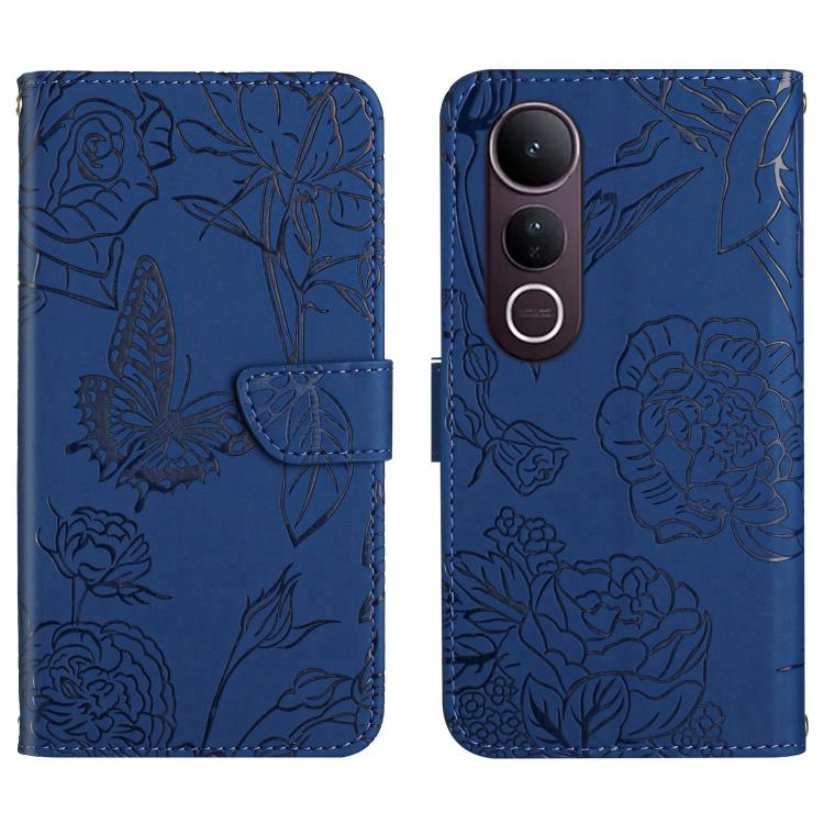 HT03 Skin Feel Butterfly Embossed Flip Leather Phone Case, For vivo V70 FE 5G, For vivo V70 5G Global / V70 Elite 5G, For vivo V60 Lite 5G, For vivo V60 5G, For vivo Y39 5G Global, For vivo V50 Lite 5G, For vivo Y04 4G / Y29s 5G, For vivo Y29 4G Global...