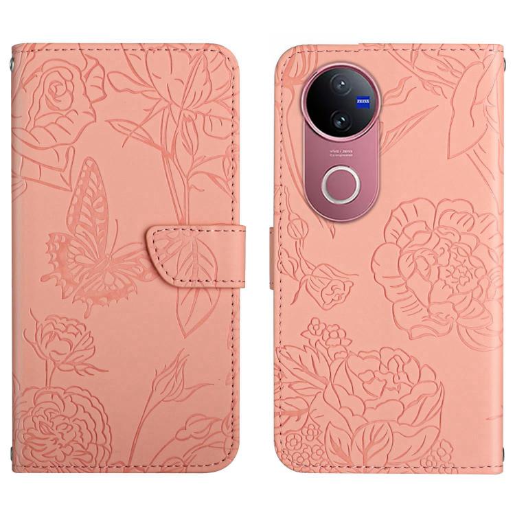 HT03 Skin Feel Butterfly Embossed Flip Leather Phone Case, For vivo V70 FE 5G, For vivo V70 5G Global / V70 Elite 5G, For vivo V60 Lite 5G, For vivo V60 5G, For vivo Y39 5G Global, For vivo V50 Lite 5G, For vivo Y04 4G / Y29s 5G, For vivo Y29 4G Global...