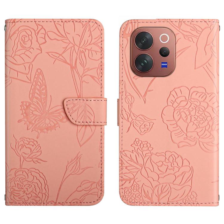 HT03 Skin Feel Butterfly Embossed Flip Leather Phone Case, For vivo V70 FE 5G, For vivo V70 5G Global / V70 Elite 5G, For vivo V60 Lite 5G, For vivo V60 5G, For vivo Y39 5G Global, For vivo V50 Lite 5G, For vivo Y04 4G / Y29s 5G, For vivo Y29 4G Global...