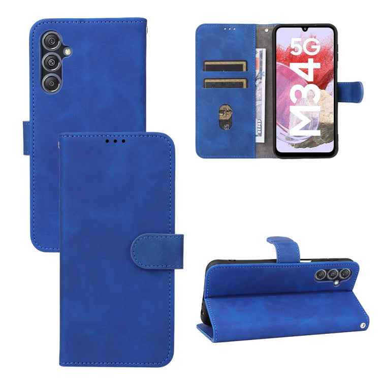 Skin Feel Magnetic Flip Leather Phone Case, For Samsung Galaxy A05 4G, For Samsung Galaxy A05s 4G, For Samsung Galaxy M34 5G, For Samsung Galaxy A25 5G, For Samsung Galaxy S23 FE 5G, For Samsung Galaxy M54 5G