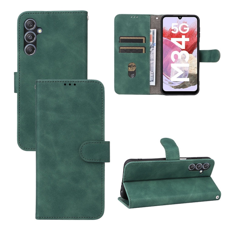 Skin Feel Magnetic Flip Leather Phone Case, For Samsung Galaxy A05 4G, For Samsung Galaxy A05s 4G, For Samsung Galaxy M34 5G, For Samsung Galaxy A25 5G, For Samsung Galaxy S23 FE 5G, For Samsung Galaxy M54 5G