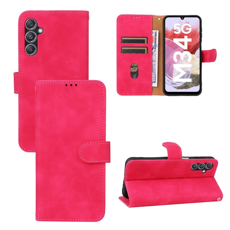 Skin Feel Magnetic Flip Leather Phone Case, For Samsung Galaxy A05 4G, For Samsung Galaxy A05s 4G, For Samsung Galaxy M34 5G, For Samsung Galaxy A25 5G, For Samsung Galaxy S23 FE 5G, For Samsung Galaxy M54 5G