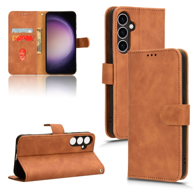 Skin Feel Magnetic Flip Leather Phone Case, For Samsung Galaxy A05 4G, For Samsung Galaxy A05s 4G, For Samsung Galaxy M34 5G, For Samsung Galaxy A25 5G, For Samsung Galaxy S23 FE 5G, For Samsung Galaxy M54 5G