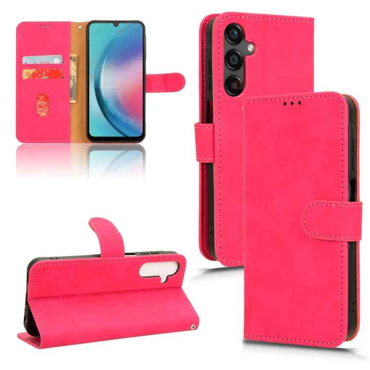 Skin Feel Magnetic Flip Leather Phone Case, For Samsung Galaxy A05 4G, For Samsung Galaxy A05s 4G, For Samsung Galaxy M34 5G, For Samsung Galaxy A25 5G, For Samsung Galaxy S23 FE 5G, For Samsung Galaxy M54 5G