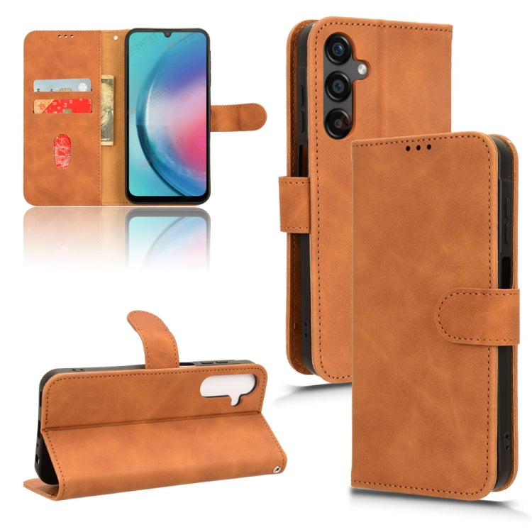 Skin Feel Magnetic Flip Leather Phone Case, For Samsung Galaxy A05 4G, For Samsung Galaxy A05s 4G, For Samsung Galaxy M34 5G, For Samsung Galaxy A25 5G, For Samsung Galaxy S23 FE 5G, For Samsung Galaxy M54 5G