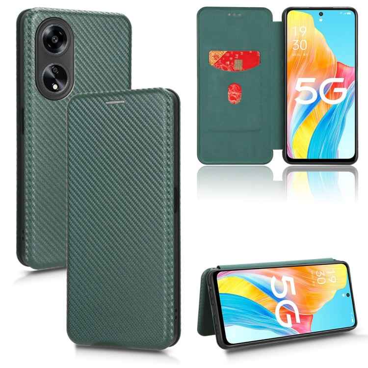 Carbon Fiber Texture Flip Leather Phone Case