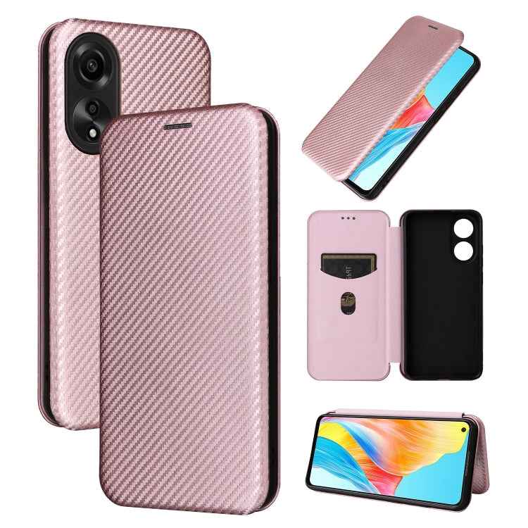 Carbon Fiber Texture Flip Leather Phone Case