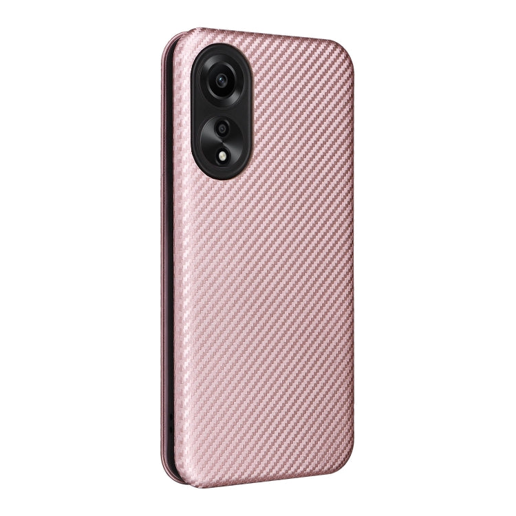 Carbon Fiber Texture Flip Leather Phone Case, For OPPO A78 4G, For OPPO A1 5G, For OPPO Find X8 Pro, For OPPO A79 5G