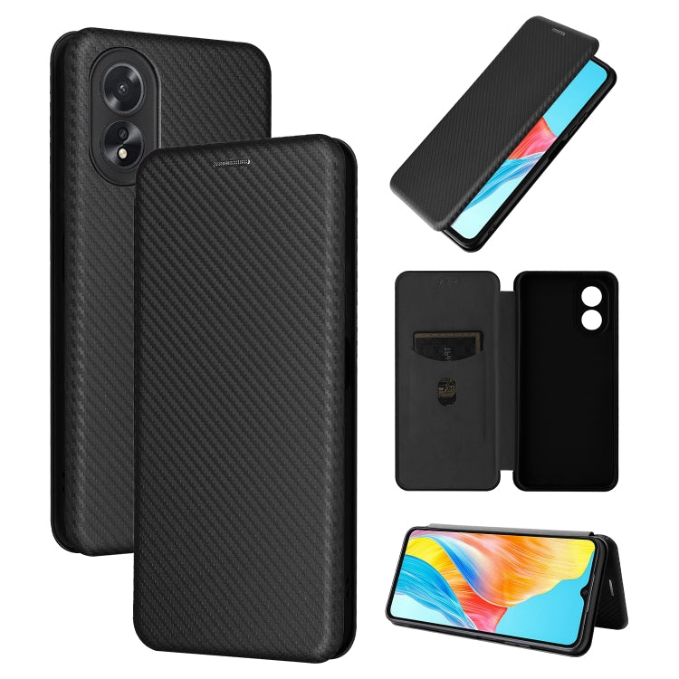 Carbon Fiber Texture Flip Leather Phone Case, For OPPO Find X7 Ultra, For OPPO A38 4G Global, For OPPO A78 4G, For OPPO A1 5G, For OPPO Find X8 Pro, For OPPO A79 5G