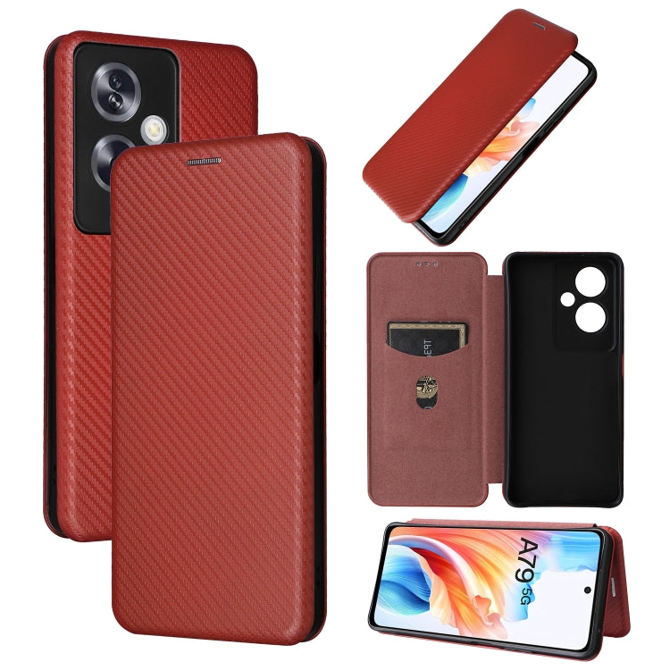 Carbon Fiber Texture Flip Leather Phone Case, For OPPO A78 4G, For OPPO A1 5G, For OPPO Find X8 Pro, For OPPO A79 5G