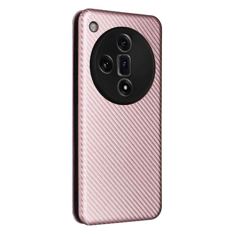 Carbon Fiber Texture Flip Leather Phone Case