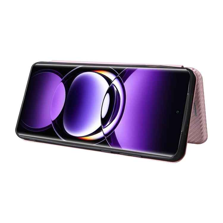 Carbon Fiber Texture Flip Leather Phone Case