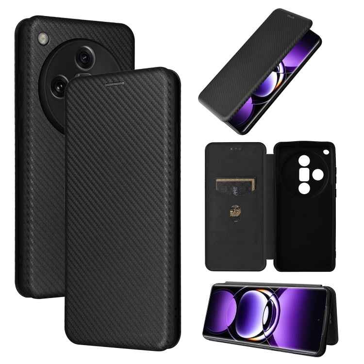 Carbon Fiber Texture Flip Leather Phone Case