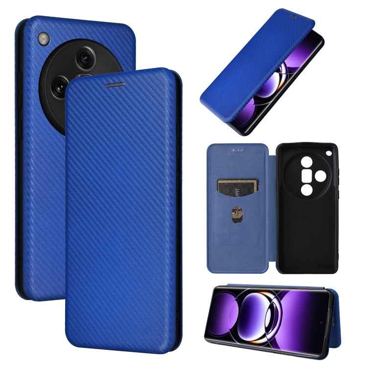 Carbon Fiber Texture Flip Leather Phone Case