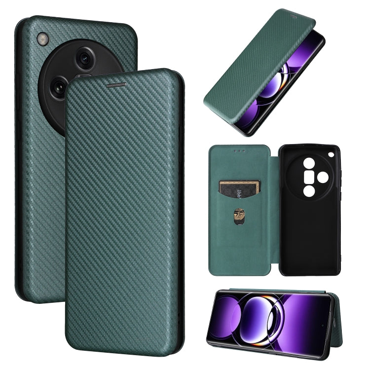Carbon Fiber Texture Flip Leather Phone Case