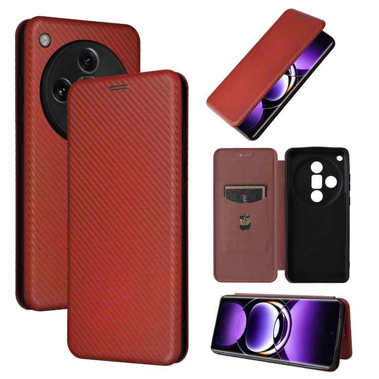 Carbon Fiber Texture Flip Leather Phone Case