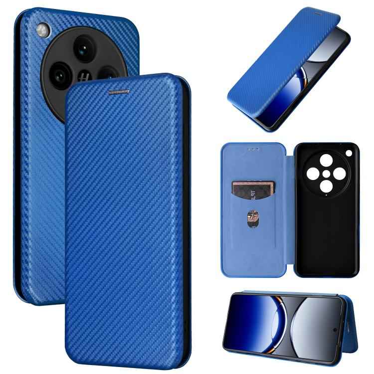 Carbon Fiber Texture Flip Leather Phone Case