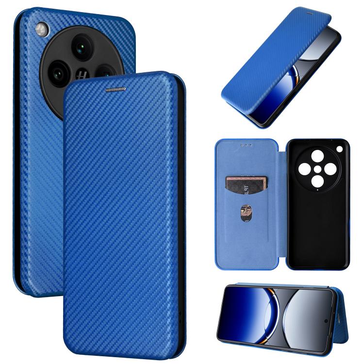 Carbon Fiber Texture Flip Leather Phone Case, For OPPO A78 4G, For OPPO A1 5G, For OPPO Find X8 Pro, For OPPO A79 5G