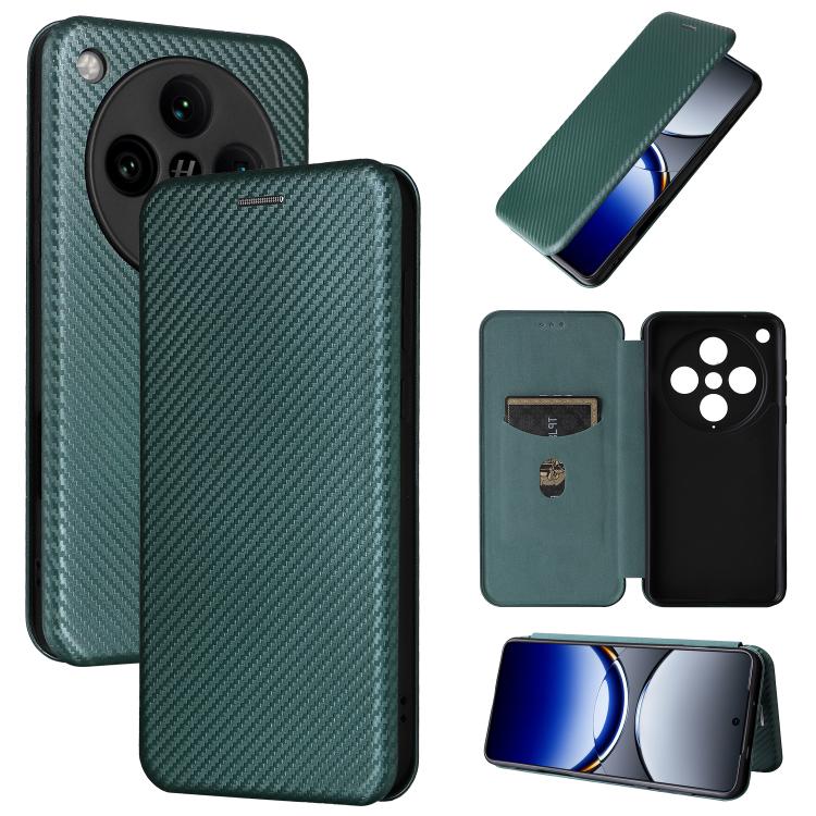 Carbon Fiber Texture Flip Leather Phone Case