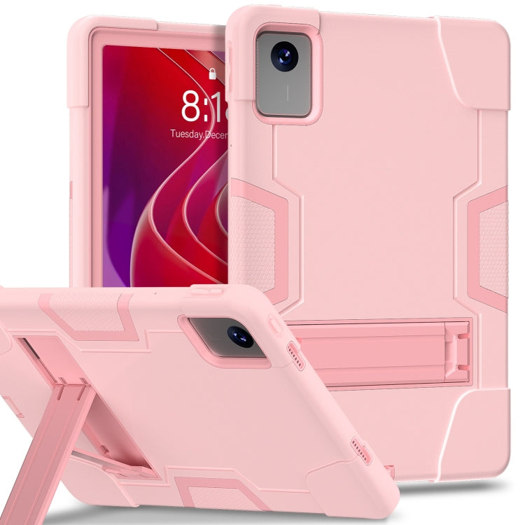Contrast Color Silicone Hybrid PC Tablet Case with Holder